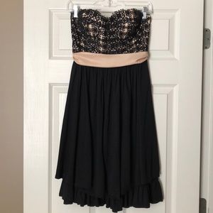 Anthropologie Strapless Party Dress Size 6